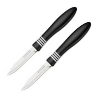 Набір ножів Tramontina COR & COR для овощей 2шт 76 мм Black (23461 / 203) (1103650)