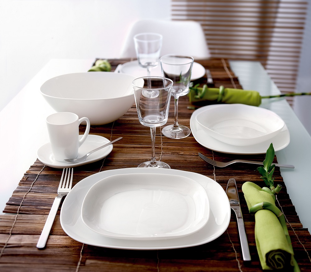 Тарілка LUMINARC SWEET LINE WHITE /21,5*19 см десертна (J0561)