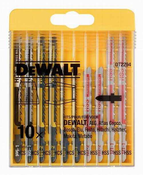 Набір полотен Dewalt DT2294, 10шт.
