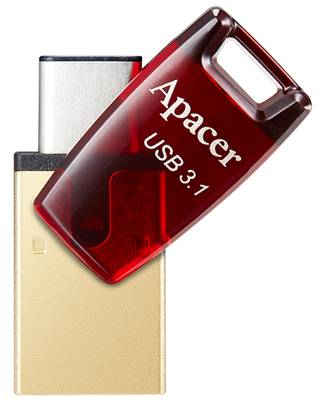 флеш-драйв APACER AH180 32GB Type-C Dual USB 3.1 Червоний