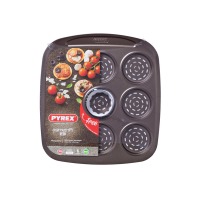 Форма PYREX Asimetria мет.форма прямокут.міні-pizza 9шт (AS09BZ0 / 7146) (1416993)