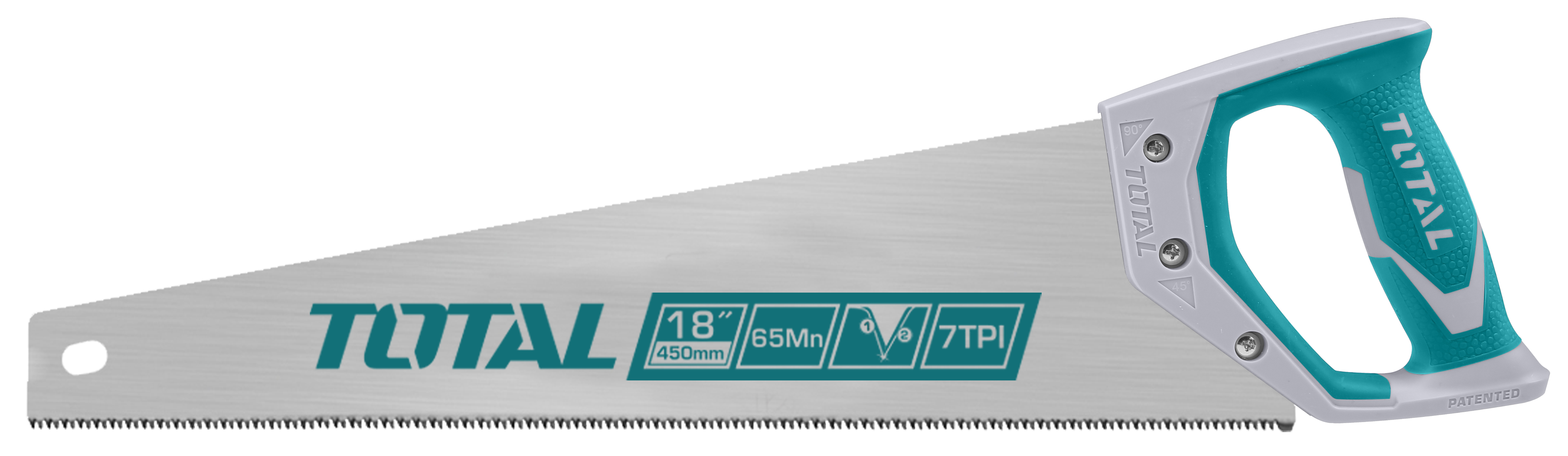 Ножівка TOTAL THT55186 7 зубів на дюйм, довжина 450мм.