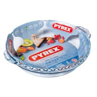 Форма с / к PYREX B&E форма скл.кругл. 26х23см (1,3л) рифл з ручками (198B000 / 7648) (1415747)