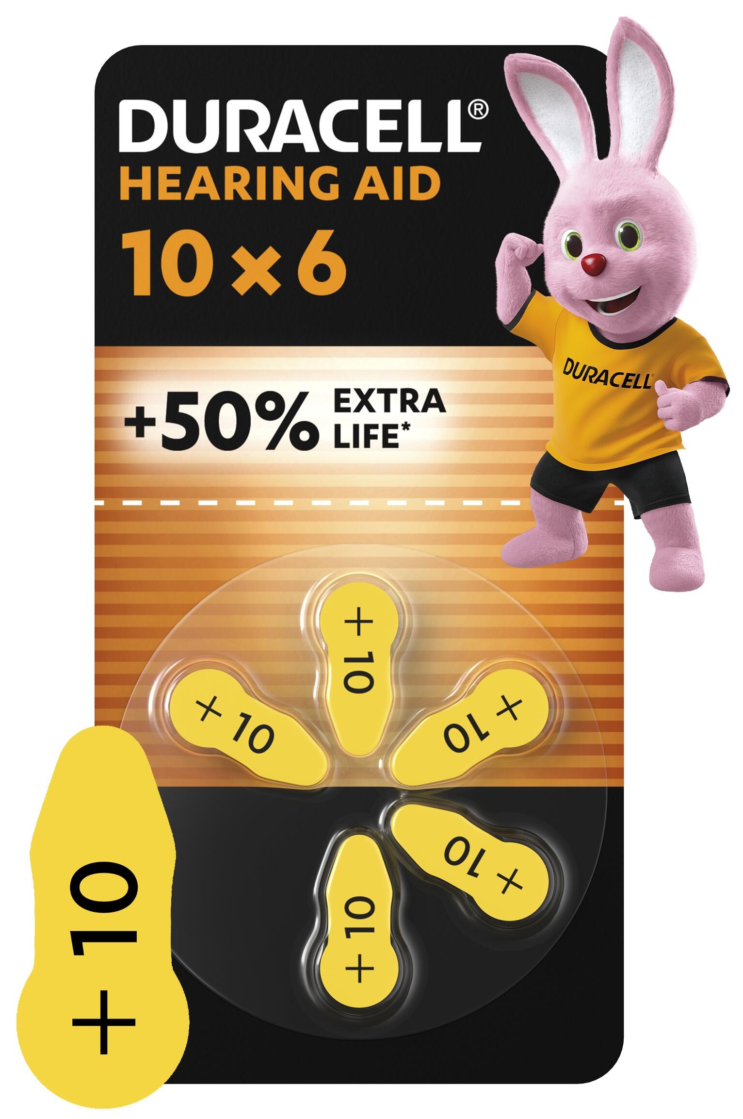 Батарейка DURACELL HA 10 6 шт.