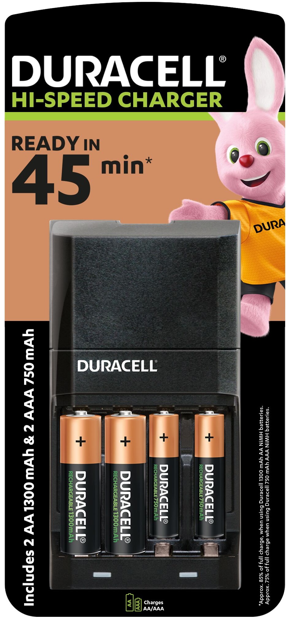 зар.пристрiй DURACELL CEF27+ 2AA1300 + 2AAА750
