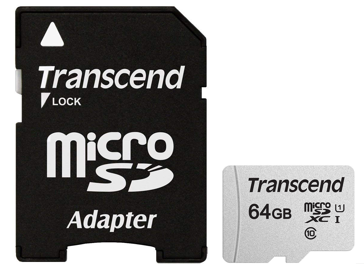 Картка пам'ятi TRANSCEND microSDXC 300S 64GB UHS-I U1 + ad