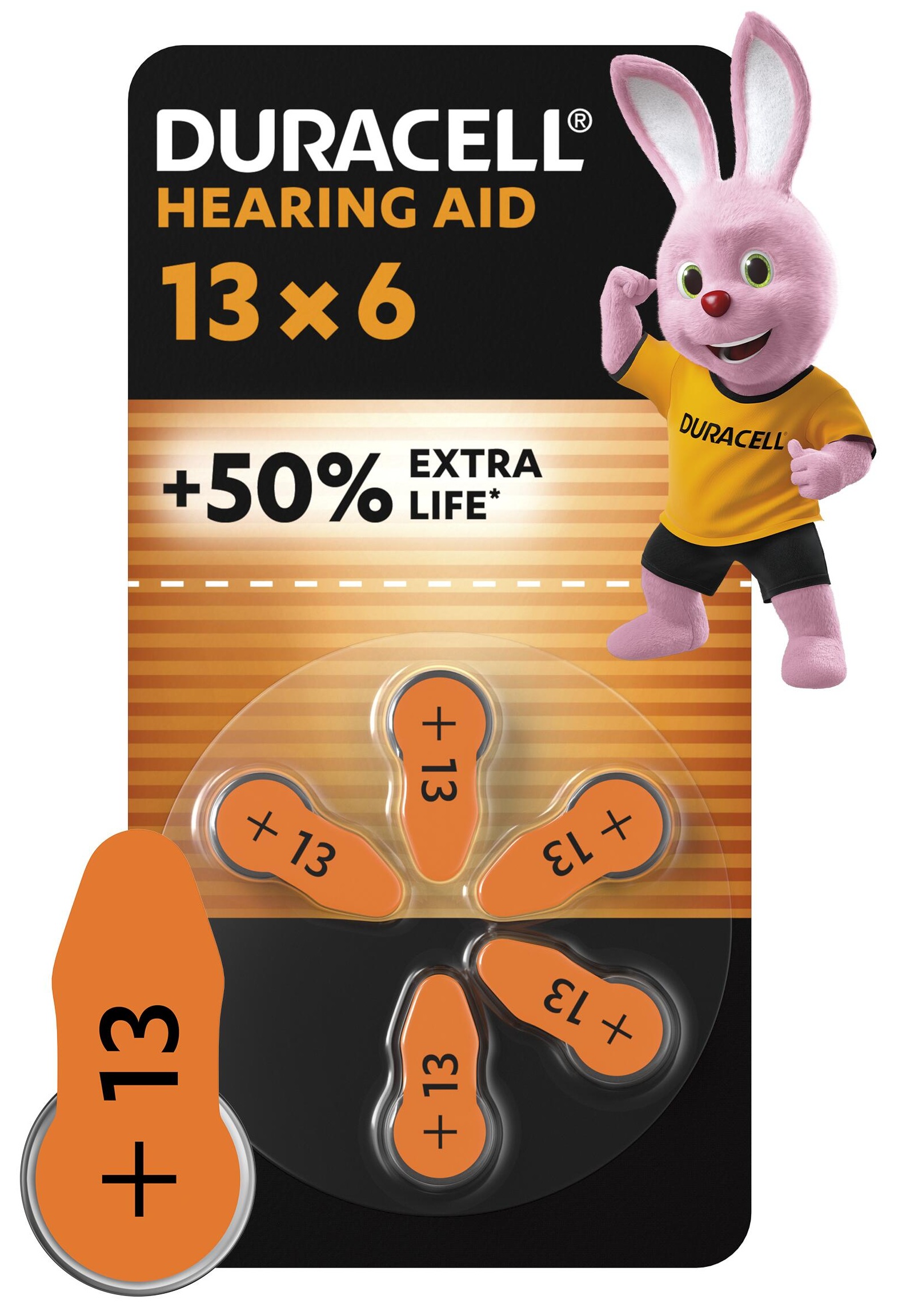 Батарейка DURACELL HA 13 уп. 6 шт.