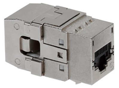 Екранований розетковий модуль RJ45 568A / B DataGate ™ PowerCat категорія 6A, з бічним підведенням кабелю - чорний, MOLEX