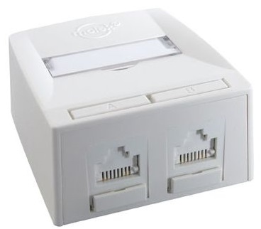 Настінний блок Synergy 2P DG + 568A / B C5E, біл, MOLEX