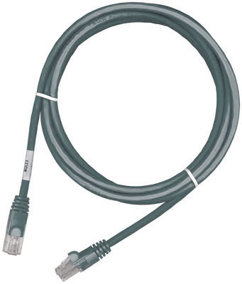 Патч-корд RJ45, 568A/B, UTP, PowerCat 5e, LSZH 2м, Сірий, MOLEX