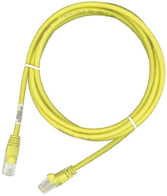 Патч-корд RJ45, 568A/B, UTP, PowerCat 5e, LSZH 3м, Жовтий, MOLEX