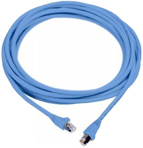 Патч-корд RJ45, 568A/B, UTP, PowerCat 5e, LSZH 5м, Блакитний, MOLEX