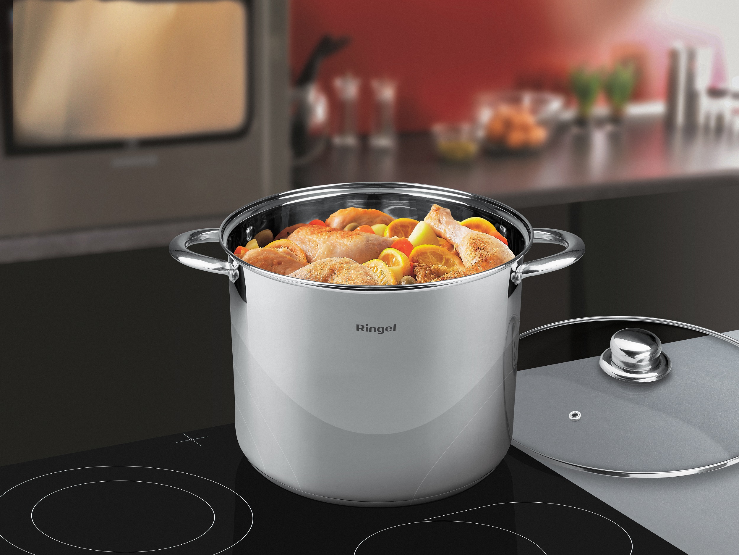 Каструля RINGEL Dresden 32 см (17 л) з кришкою (RG-2011-32)