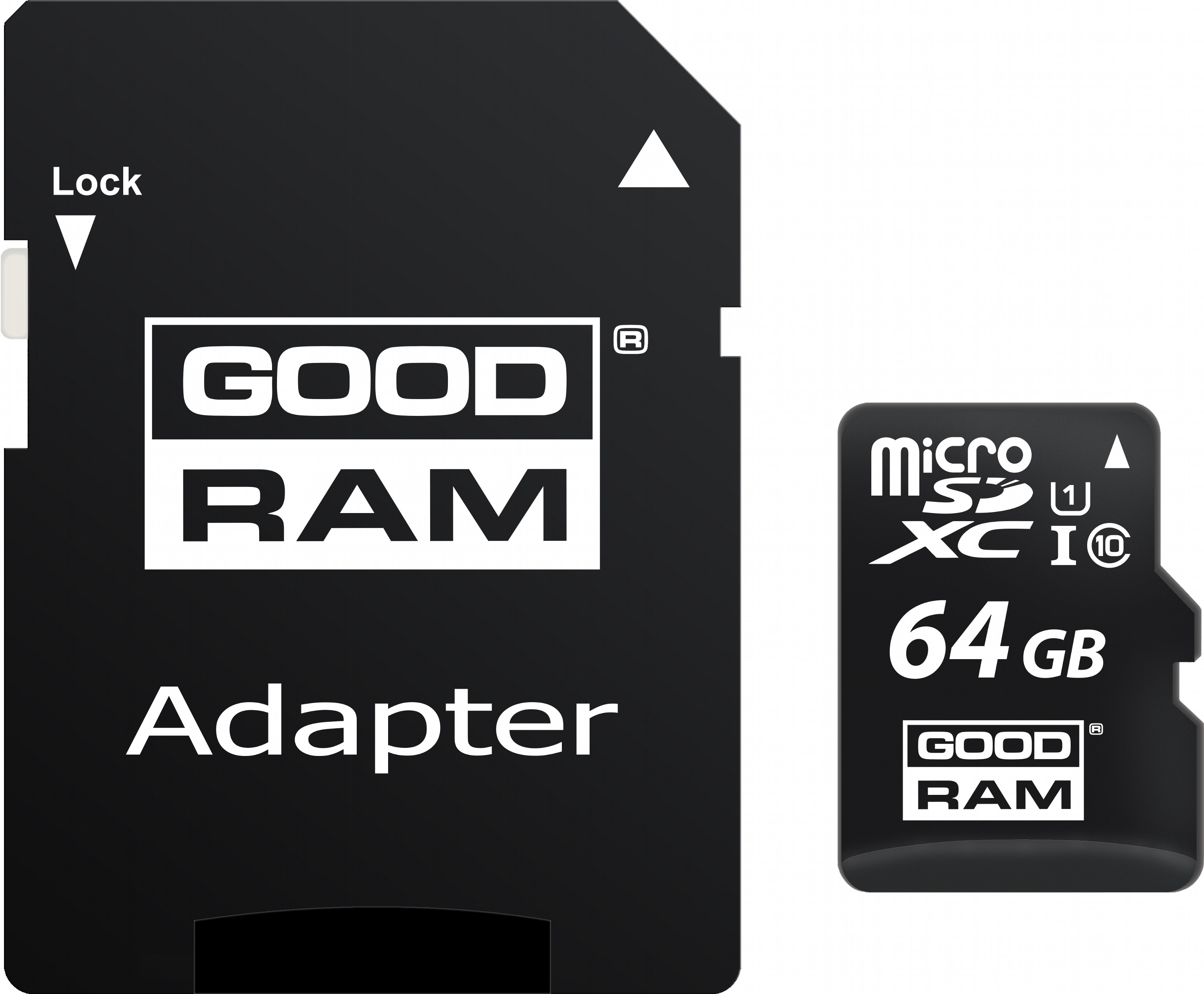 Картка пам'ятi GOODRAM microSDXC 64GB Class 10 UHS I + ad