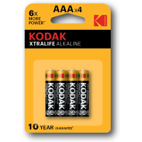 Батарейка KODAK XTRALIFE LR03 1x4 шт. блістер (1414722)