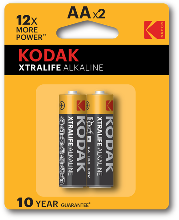 Батарейка KODAK XTRALIFE LR06 1x2 шт. блістер