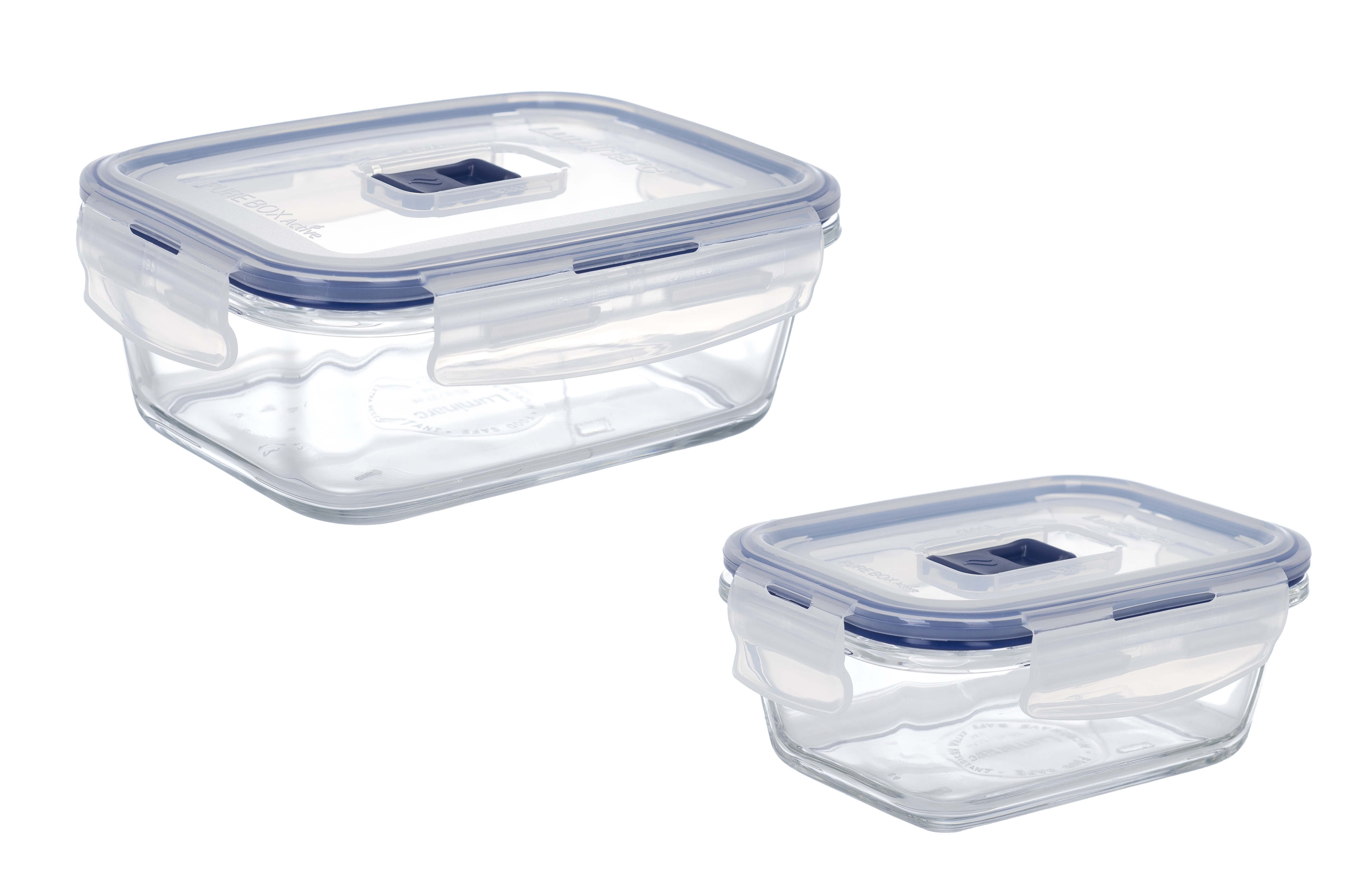 контейнер LUMINARC PURE BOX ACTIVE /НАБІР/прямокут./380 мл.820 мл. (P7644)