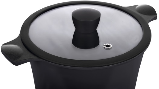 Каструля RINGEL Zitrone Black 24x12 см (4.2л) кришкою (RG-2108-24/1 BL-R)