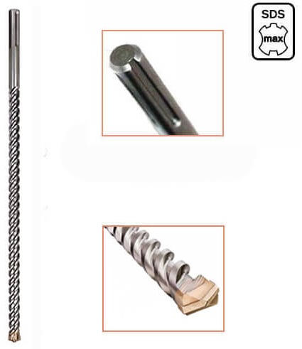 Бур DeWalt SDS-MAX, XLR, 2 крайки, 14x400x540 мм