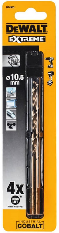 Свердло по металу DeWalt DT4965, d=10.5мм, L= 133 мм