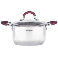 Каструля RINGEL Ingrid 20 см (3.2 л) з кришкою (RG-2001-20) (1416237)