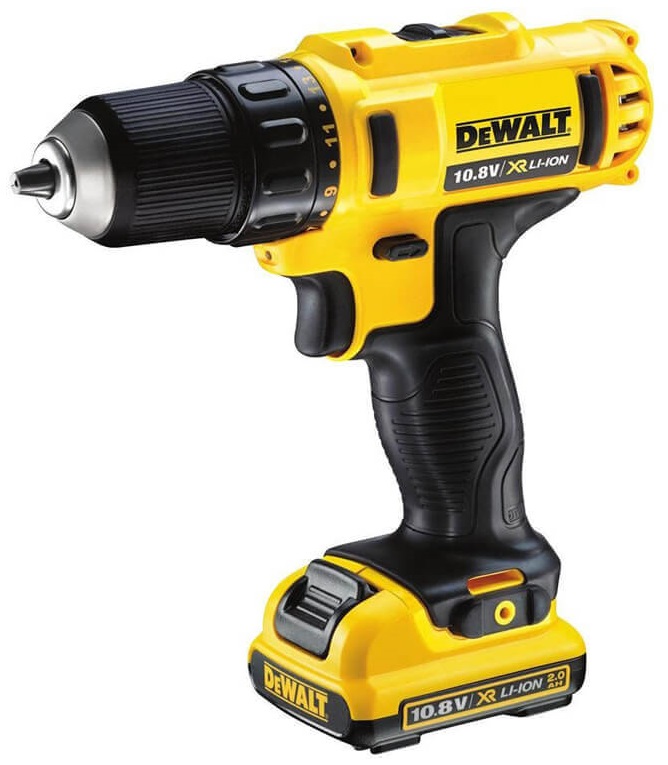 Дриль-шуруповерт DeWalt DCD710D2 10.8V, 24Нм, Li-Ion, 2ак.