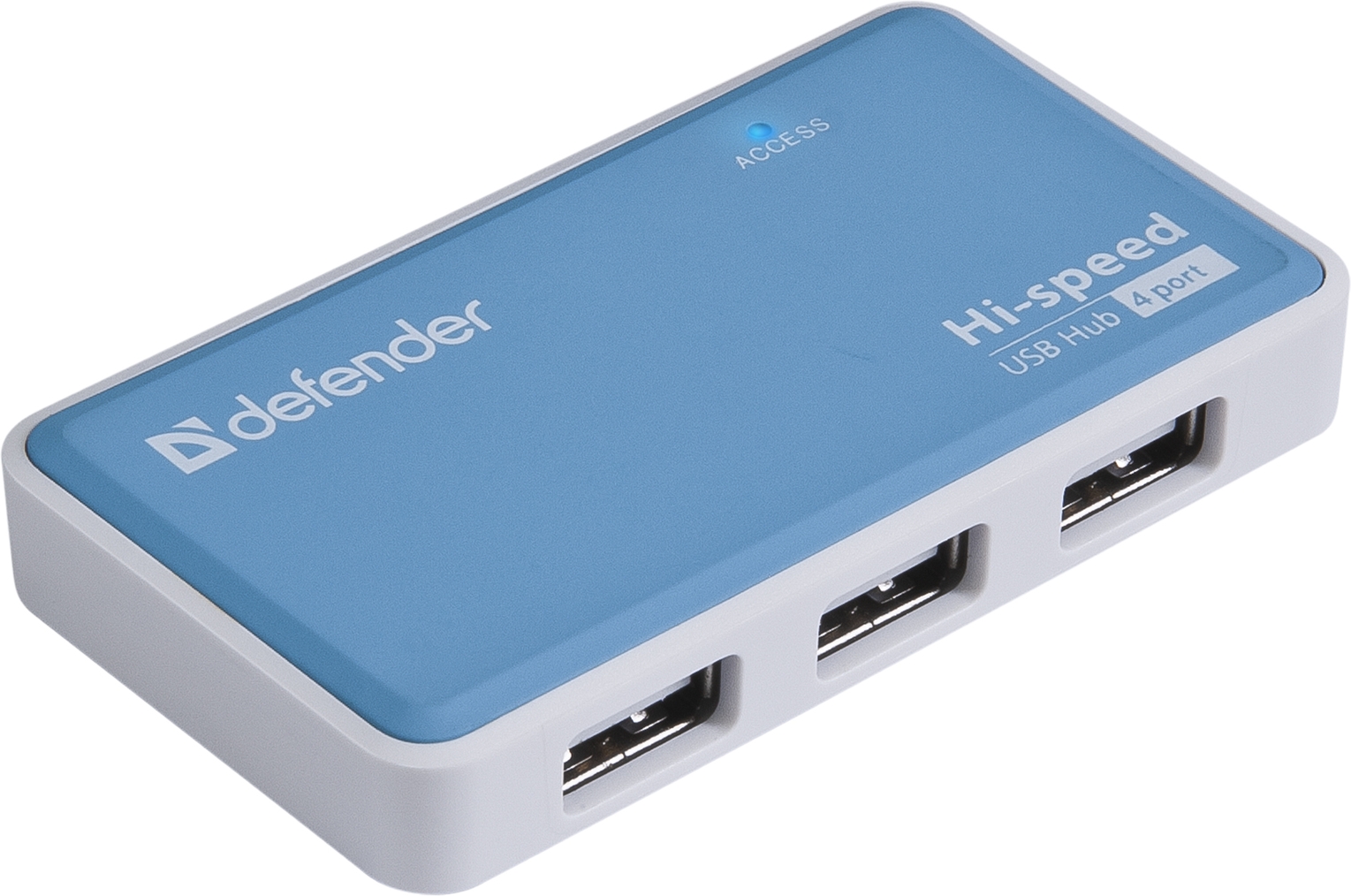USB-хаб Defender Quadro Power+Adapter 4xUSB 2.0 220V (83503) (6054145)