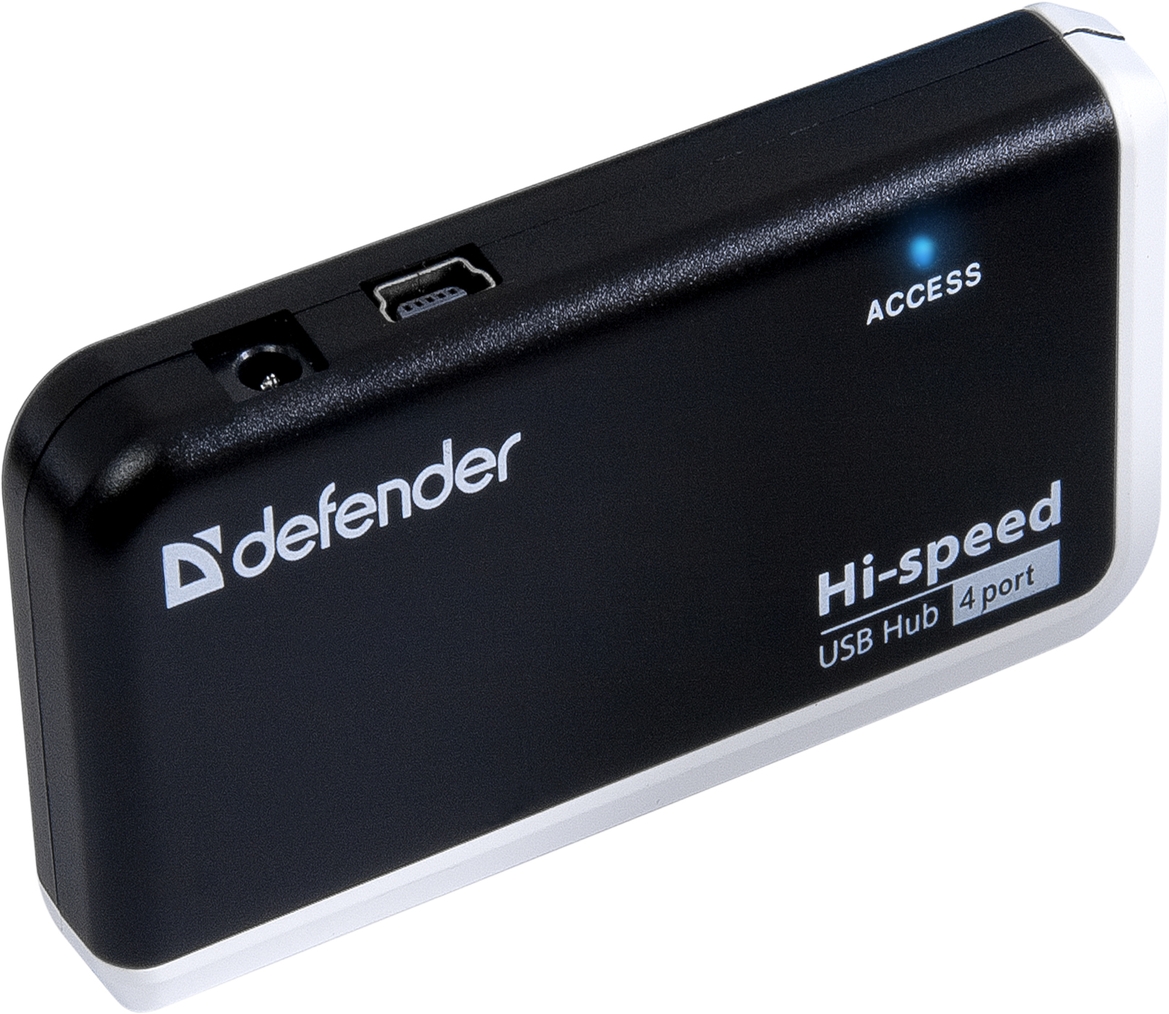 USB-хаб Defender Quadro Infix 4xUSB 2.0 (83504) (6054142)