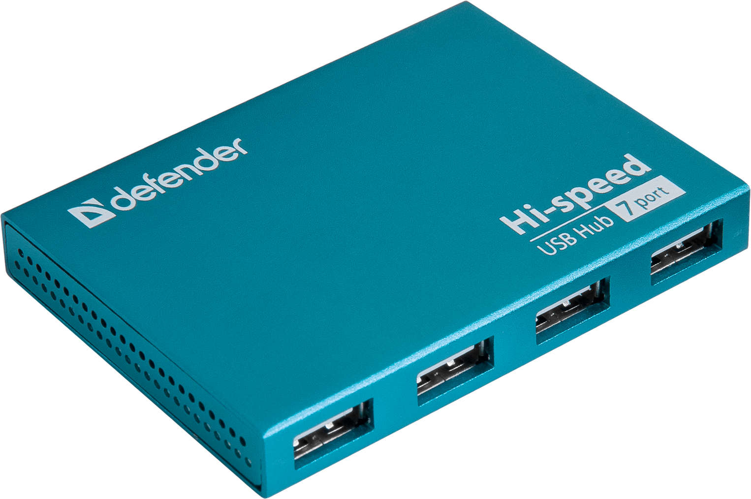 USB-хаб Defender Septima Slim+Adapterб 7xUSB 2.0 220V (83505) (6054147)