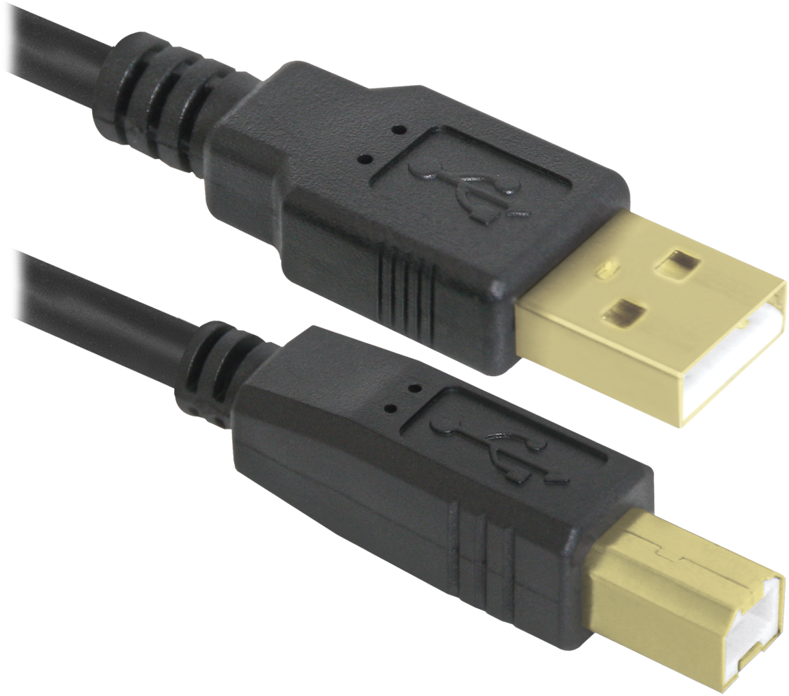 Кабель DEFENDER USB04-06PRO USB2.0 AM-BM 1.8м, 2фер, blister