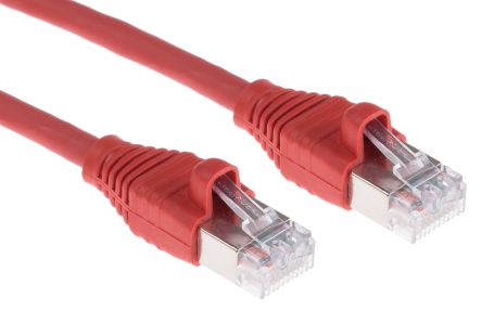 Патч-корд RJ45, 568A/B, FTP, PowerCat 6, LSZH, 2 м, Червоний, MOLEX
