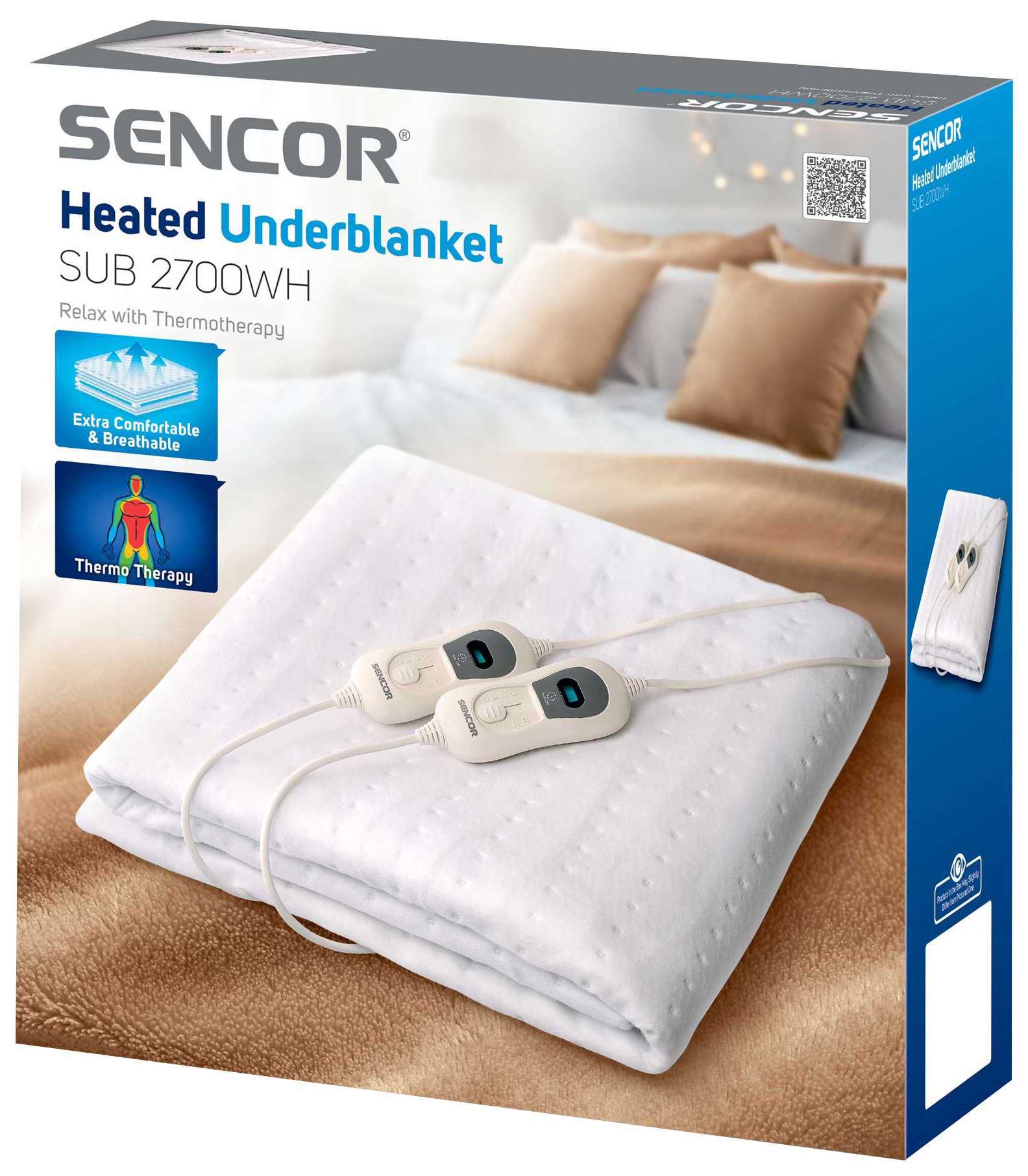 Електроковдра Sencor SUB 2700WH (ДУ)