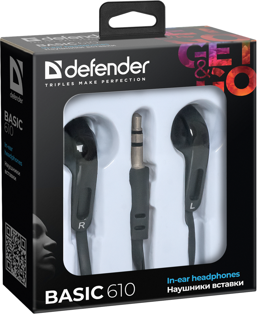 Навушники Defender Basic-610 Black (63610) (6232798)
