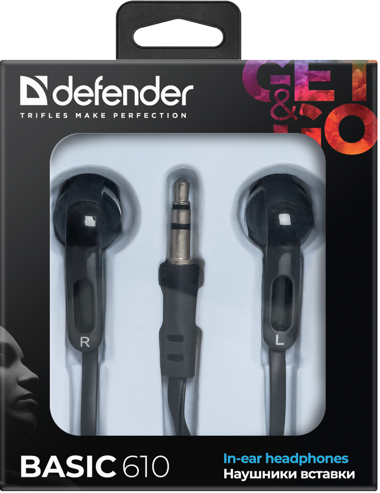 Навушники Defender Basic-610 Black (63610) (6232798)
