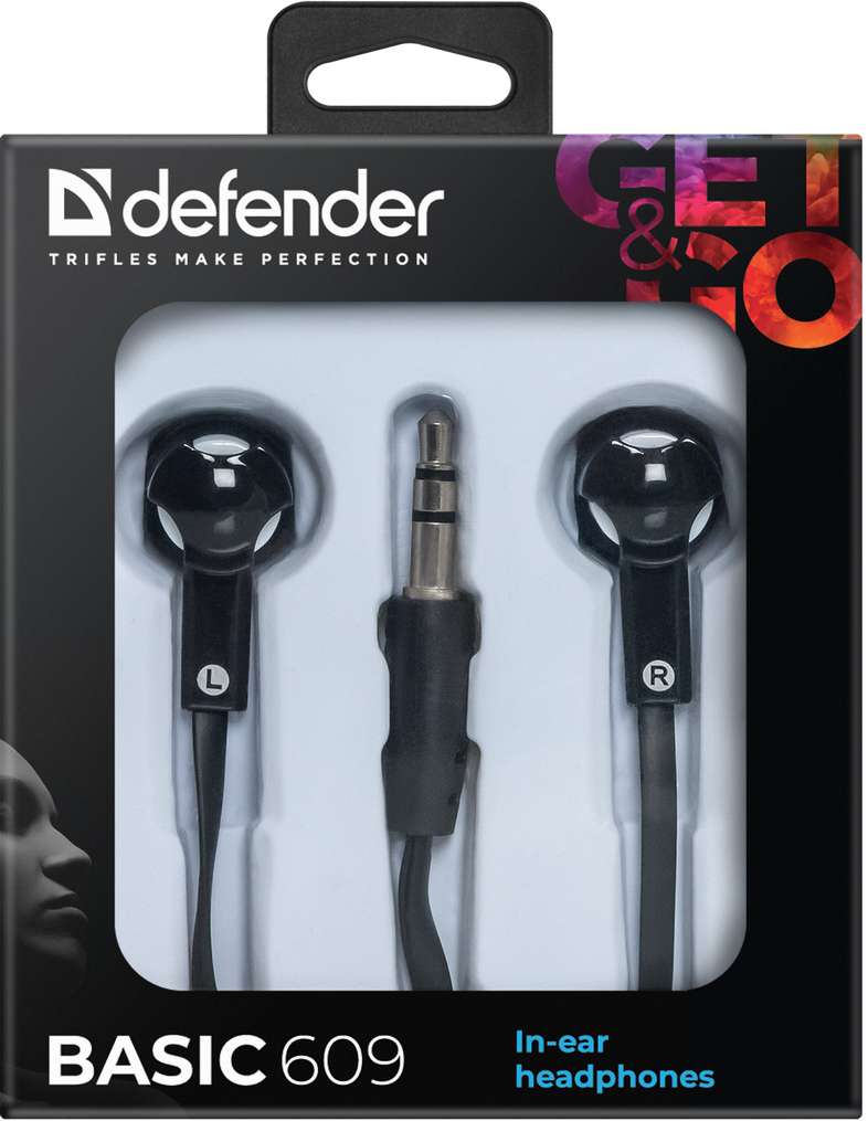 Навушники Defender Basic-609 Black/White (63609) (6232795)