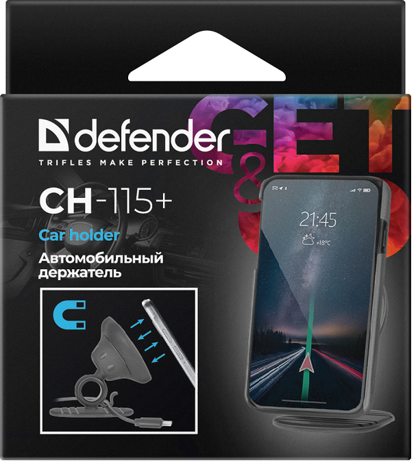 Автотримач Defender CH-115+ 360 (29115) (6519817)