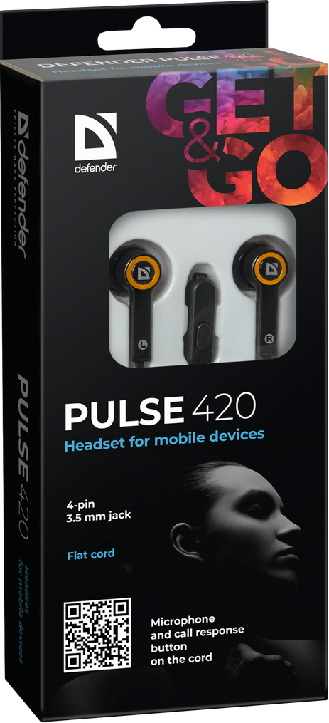 Гарнітура Defender Pulse 420 Orange (63420) (6217088)