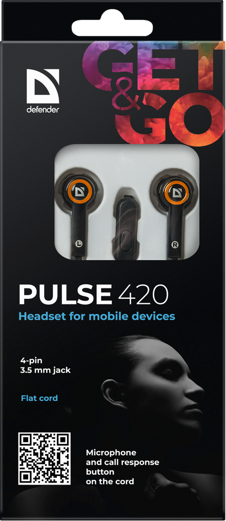 Гарнітура Defender Pulse 420 Orange (63420) (6217088)