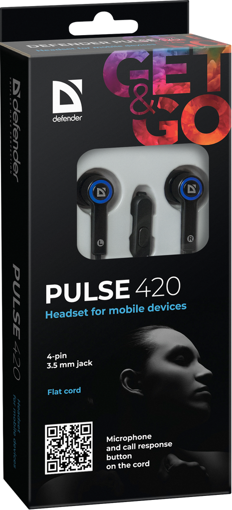 Гарнітура Defender Pulse 420 Blue (63423) (6217086)