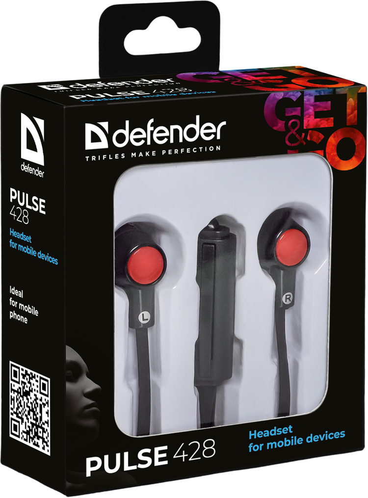 Гарнітура Defender Pulse 428 Black/Red (63428) (6232788)