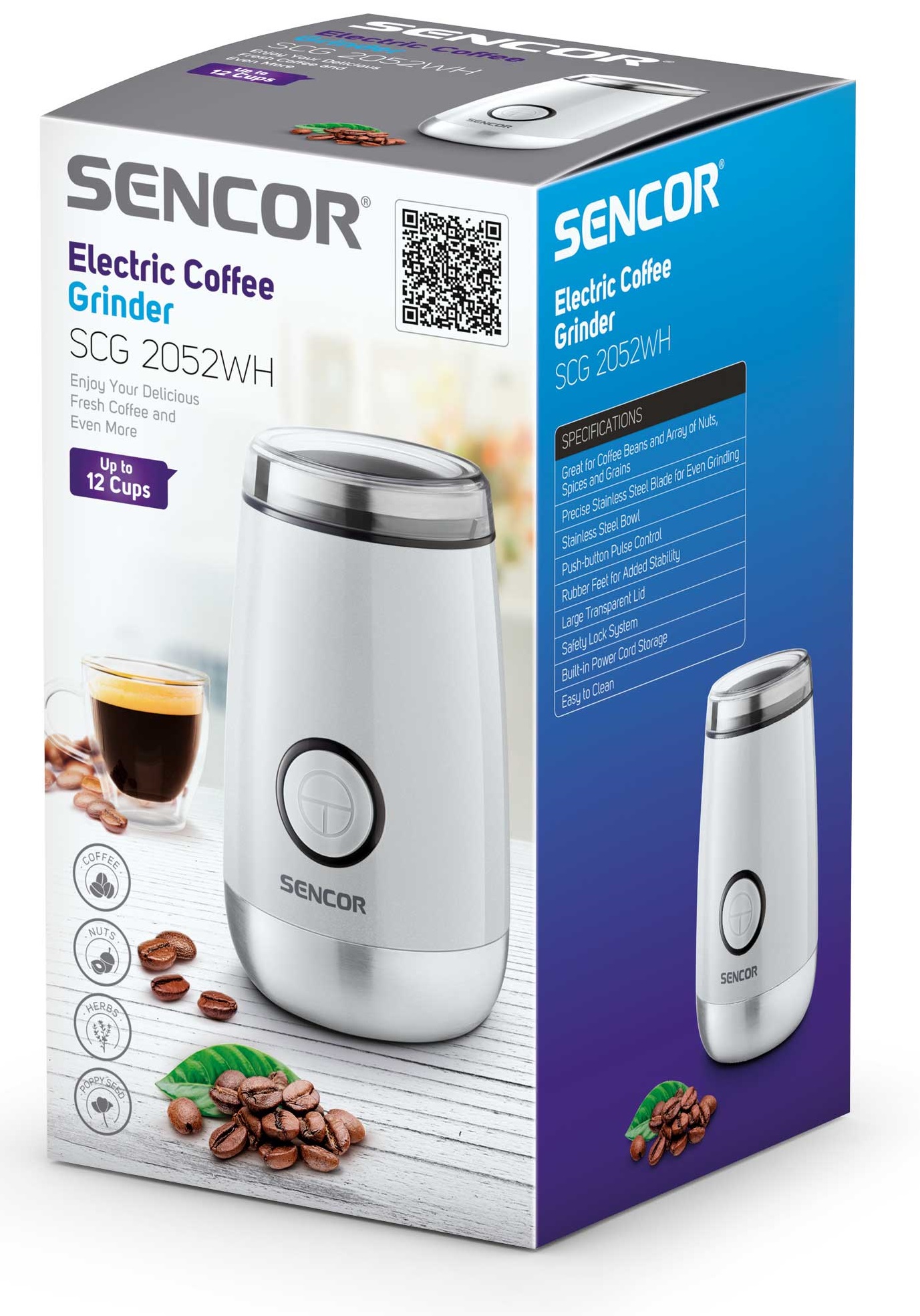 Кавомолка SENCOR SCG 2052WH