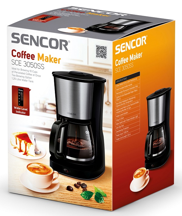 Кавоварка крапельна SENCOR SCE 3050SS