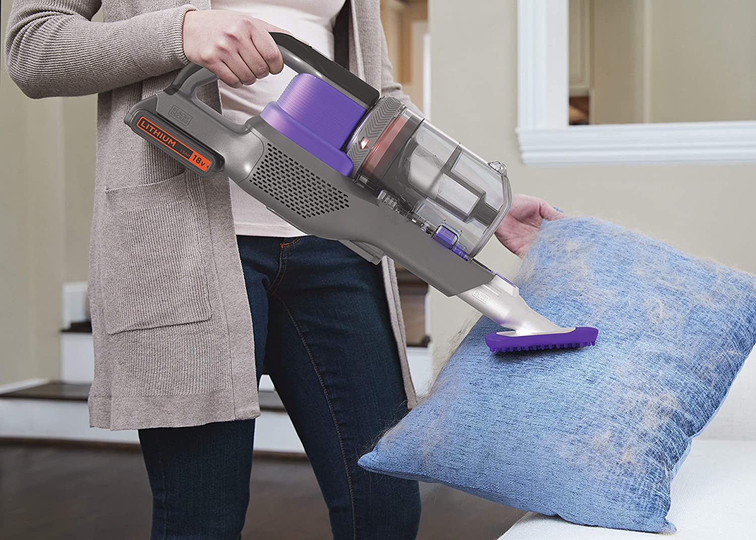 Портативний BLACK&DECKER акум. електровіник BHFEV182CP