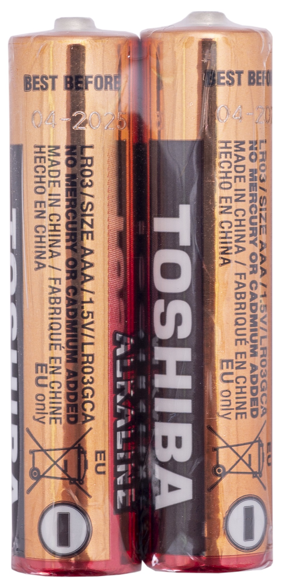 Батарейка TOSHIBA LR03 Economy Alkaline SP 1X2