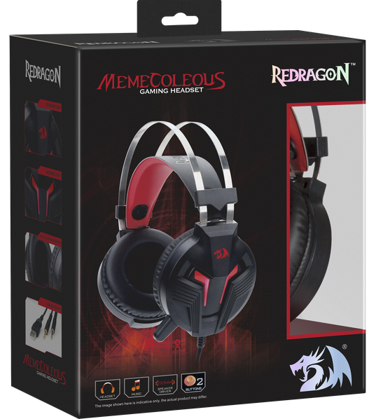 Гарнітура Redragon Memecoleous Black-Red (75096)  (6456427)