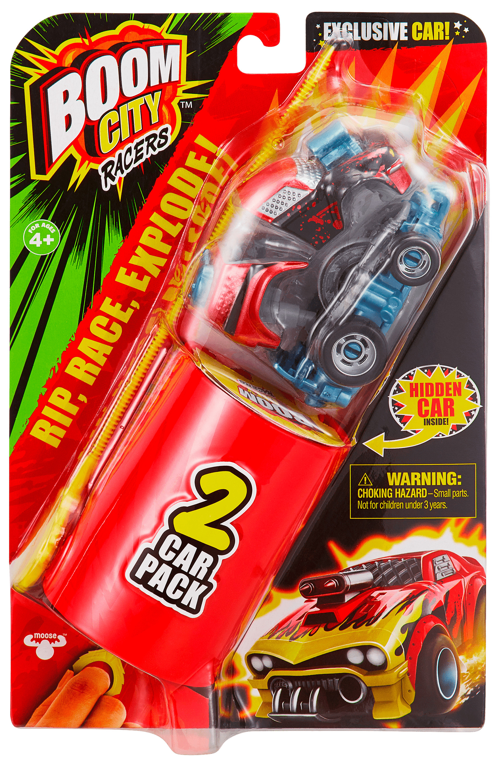 Ігровий набір Boom City Racers - BOOM YAH! Машинки з пусковим пристроєм - 2 шт.