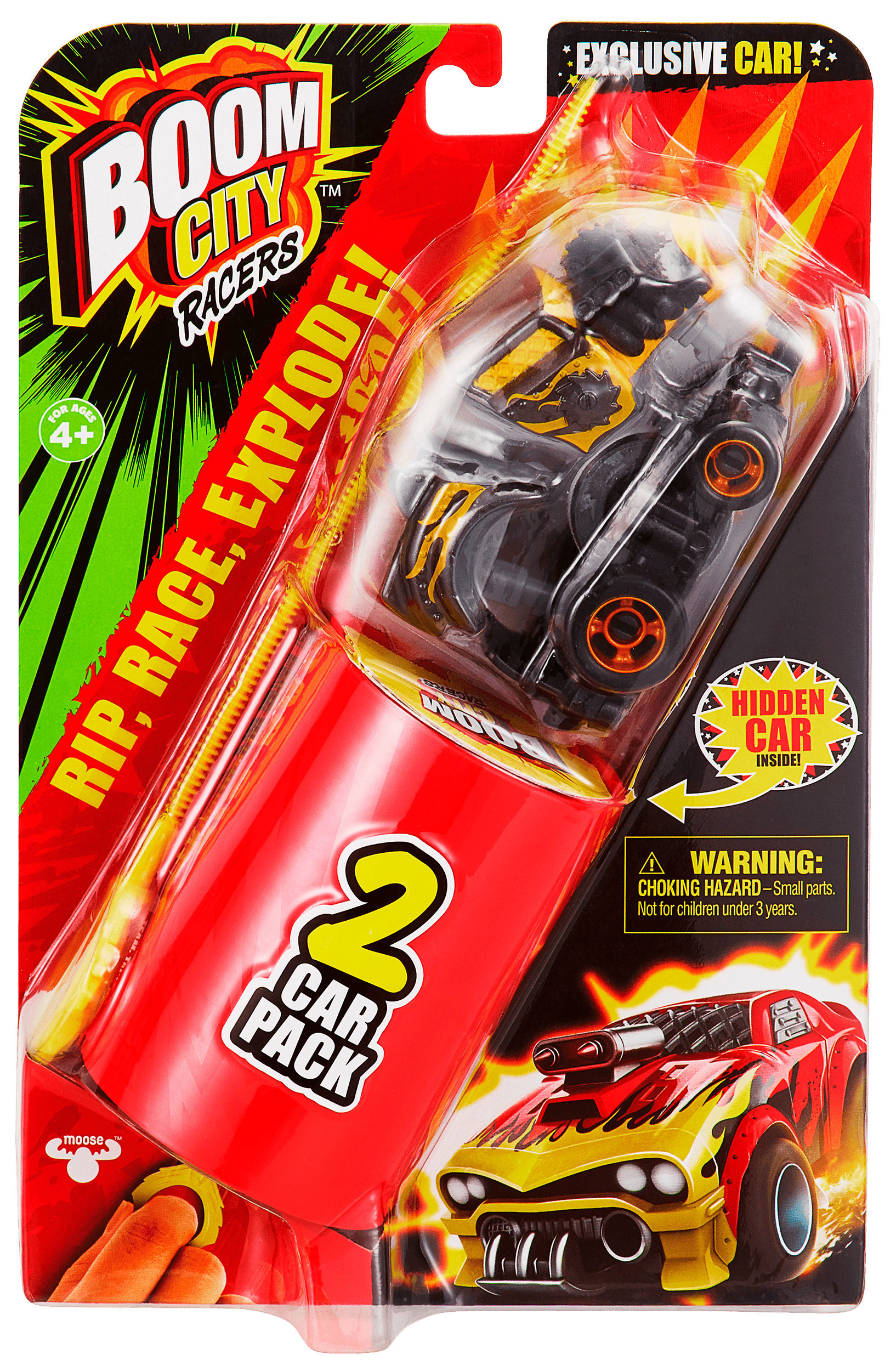 Ігровий набір Boom City Racers - ROAST'D! Машинки з пусковим пристроєм - 2 шт.