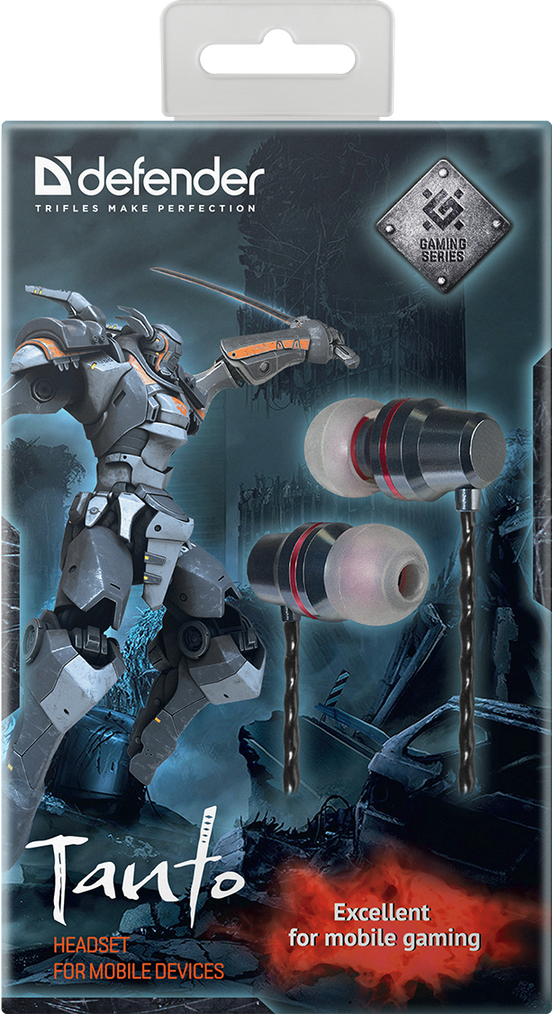 Гарнітура Defender Tanto Black + Gray (64451) (6492218)