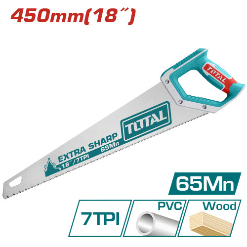 Ножівка TOTAL THT55450 7 зубів на дюйм, довжина 450мм.
