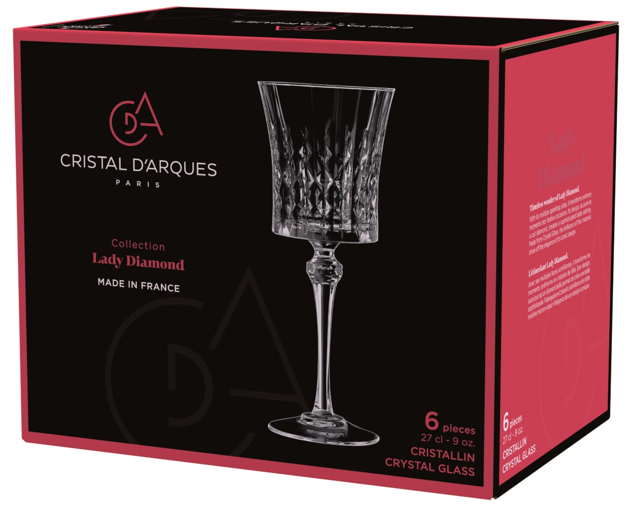Келих CD'A LADY DIAMOND /НАБІР/6х270 мл (L9743)